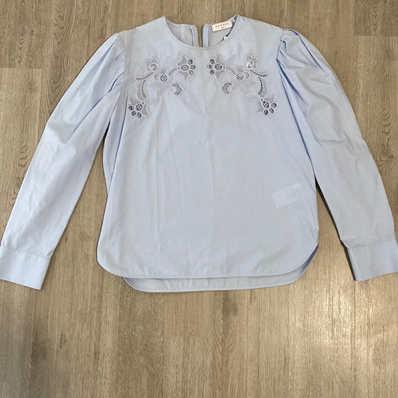 Sandro sky blue blouse - Picture 1 of 4